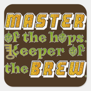 Homebrew Beer Brewer Square Sticker