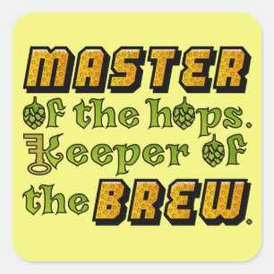 Homebrew Beer Brewer Square Sticker