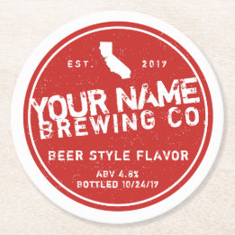 Homebrew Brand Coaster Design Template