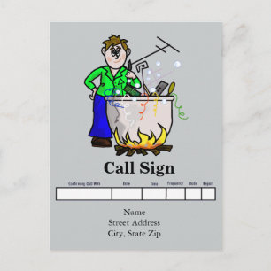 Homebrew Ham QSL Card  Customise It!