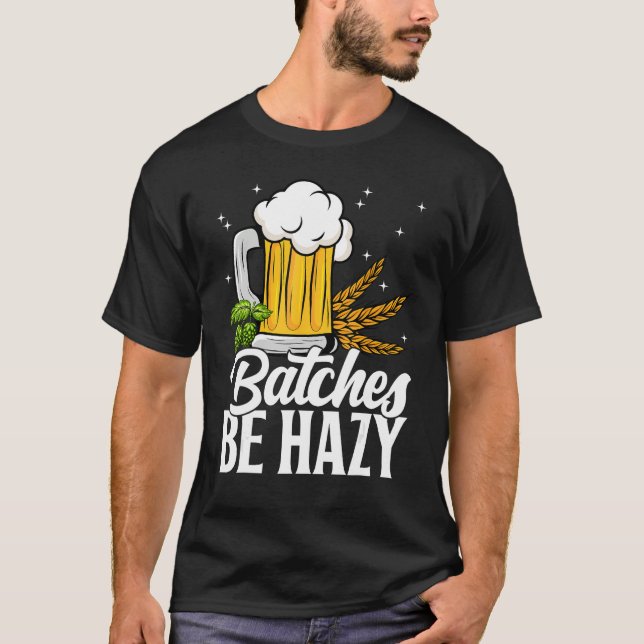 Homebrew IPA Craft Brewery Hazy Beer  Drinking T-Shirt (Front)