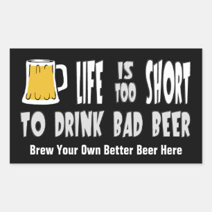 Homebrewing or Brew Your Own Beer funny sticker