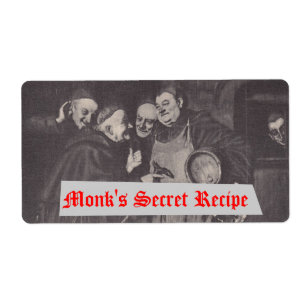 Homebrewing Supplies Beer Label Monks' Secret Brew