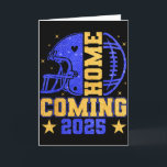 Homecoming 2025 Hoco Football Mama Girl Blue Gold  Card<br><div class="desc">Homecoming 2025 Hoco Football Mama Girl Blue Gold Vibes</div>