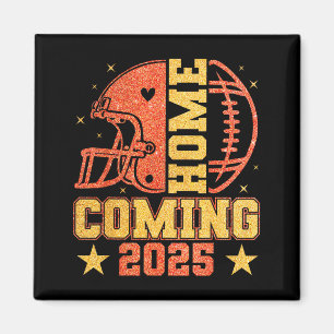 Homecoming 2025 Hoco Football Mama Girl Orange Gol Magnet