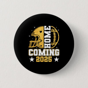 Homecoming 2025 Hoco Football Mom Mama Girl Footba 6 Cm Round Badge