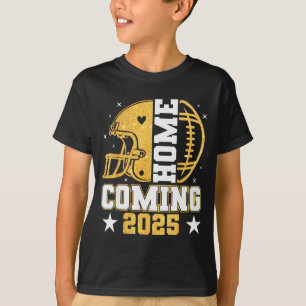 Homecoming 2025 Hoco Football Mom Mama Girl Footba T-Shirt