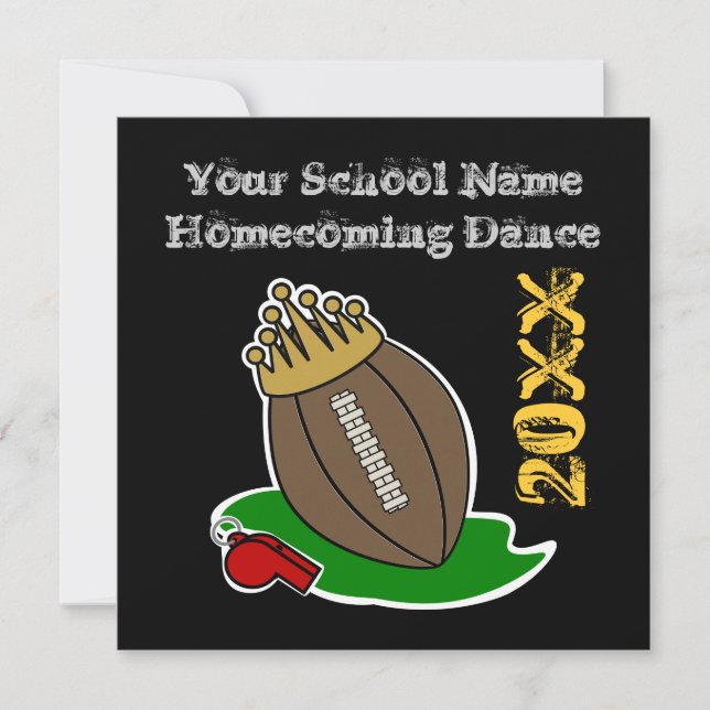 Homecoming Dance Invitations (Front)