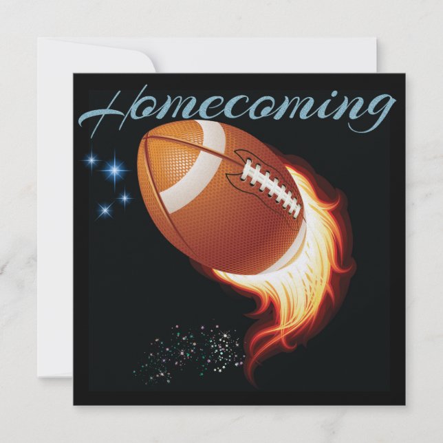 Homecoming Football Party Invitation (Front)