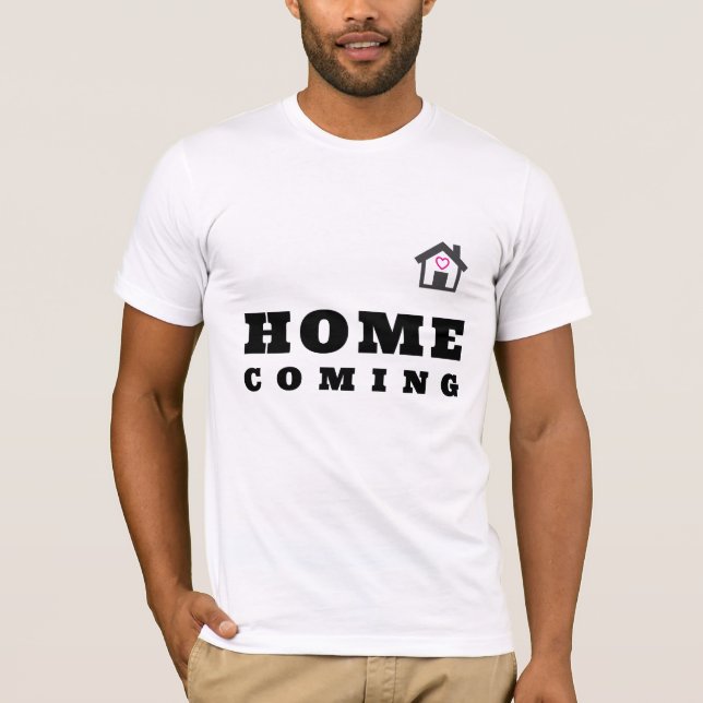 Homecoming Heartfelt Typography T-Shirt (Front)
