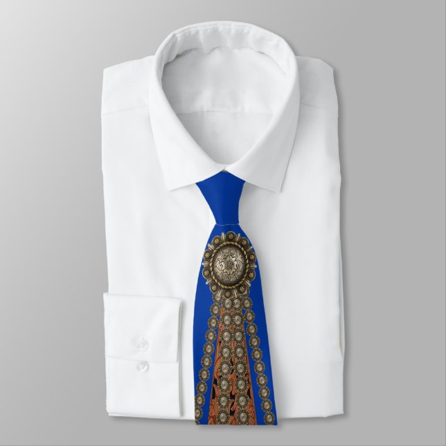 Homecoming Mum Western Style Necktie (Tied)