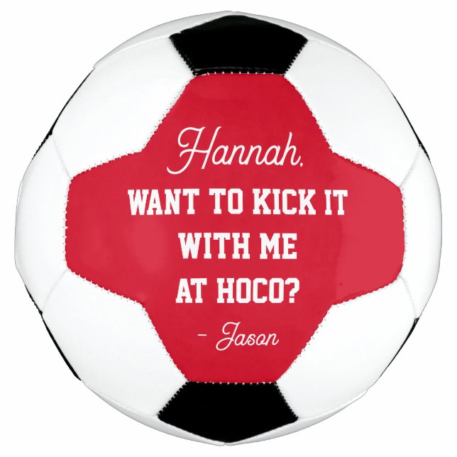 Homecoming Proposal Promposal Kick It With Me Hoco Football (Front)