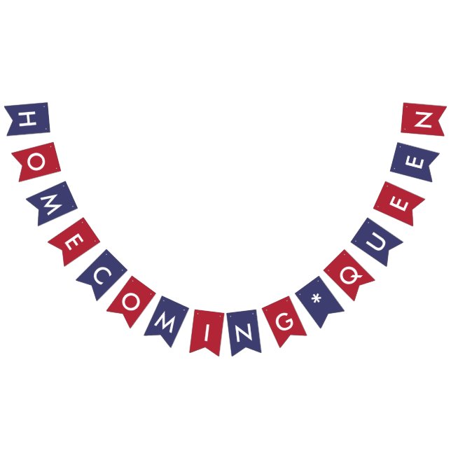 Homecoming Queen American Flag Colours Typography (All)