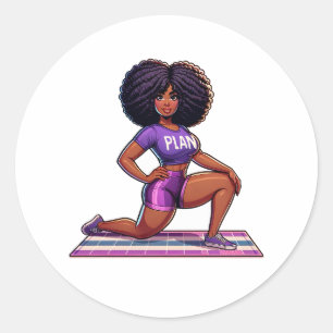 Homegirl Fitness Classic Round Sticker