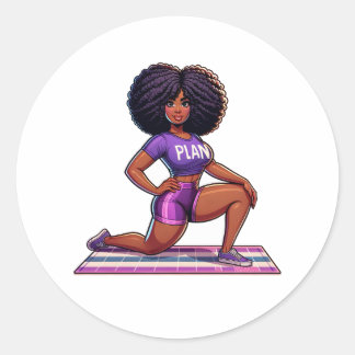 Homegirl Fitness Classic Round Sticker