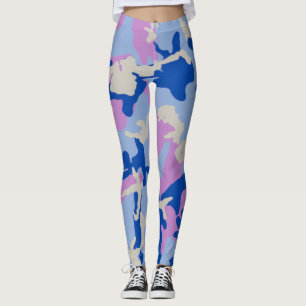 Homegirl Neon Ninja Girl Glam Camo Leggings