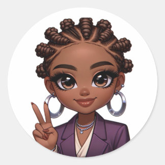 Homegirl Not Worth my PEACE Classic Round Sticker