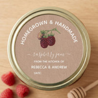 Homegrown & Handmade Raspberry Jam Kraft Paper