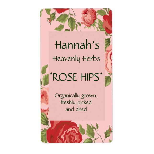 Homegrown Herbs Label (Front)