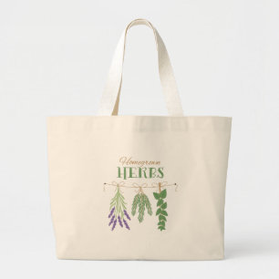 Homegrown Herbs Large Tote Bag