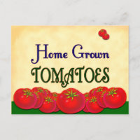 Homegrown Tomato Custom Recipe Card