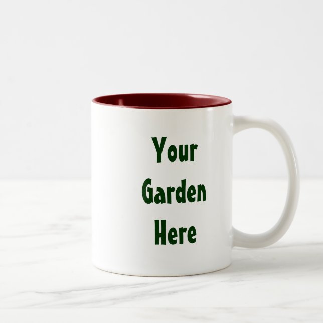 Homegrown Tomato Garden Slogan Two-Tone Coffee Mug (Right)