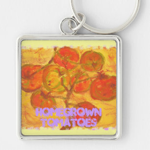 homegrown tomatoes key ring