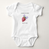 Homegrown with love - Strawberry with bow -