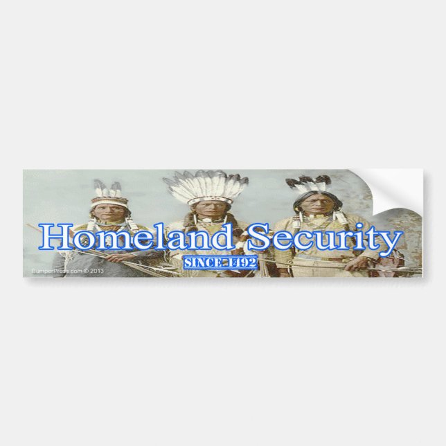 Homeland Security Bumper Sticker (Front)