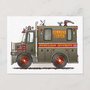 Homeland Security Truck Postcard