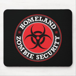 Homeland Zombie Security - Red B Mouse Mat