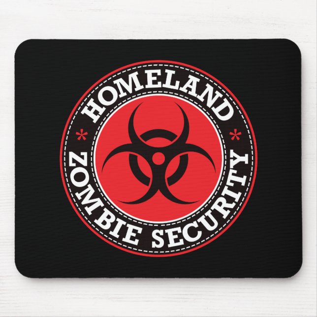 Homeland Zombie Security - Red B Mouse Mat (Front)