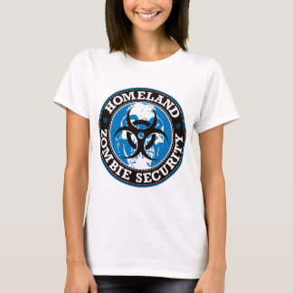 Homeland Zombie Security Skull - Blue T-Shirt