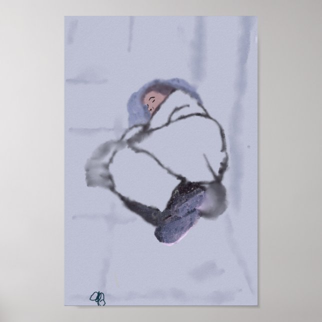 Homeless Person in Toronto Poster (Front)