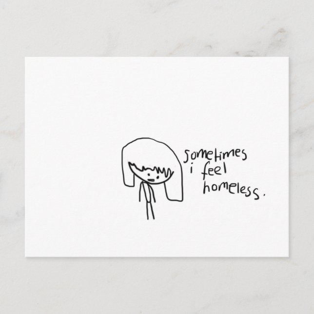 Homeless Postcard (Front)