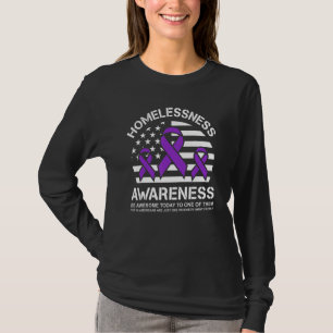 Homelessness Awareness Month USA Flag T-Shirt