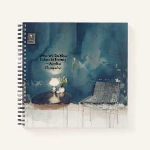 Homely Abstract Aurelius Eternity Quote Journal
