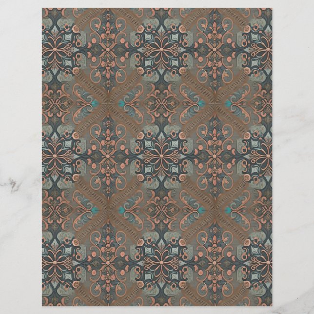 Homely cottage pattern /paper sheet (Front)