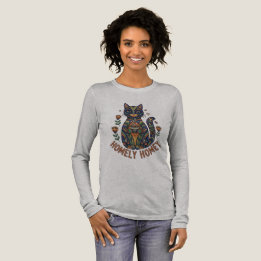 Homely homy cat design Tri-Blend shirt