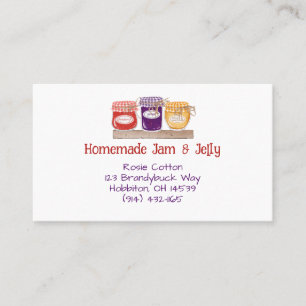 Homemad Jam & Jelly Business Card