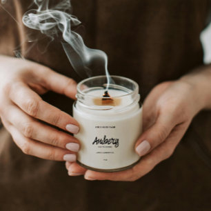 Homemade Amber Sandalwood Labels Sticker