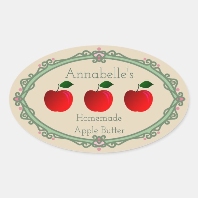 Homemade Apple Butter Label (Front)