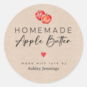 Homemade Apple Butter Labels Made with Love