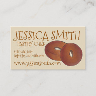 Homemade Apple Cider Doughnuts Doughnuts Baker Che Business Card