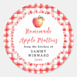 Homemade Apple Muffin Label