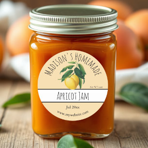 Homemade Apricot Jam Labels