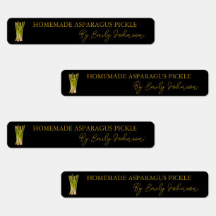 Homemade Asparagus Pickle Thin Label