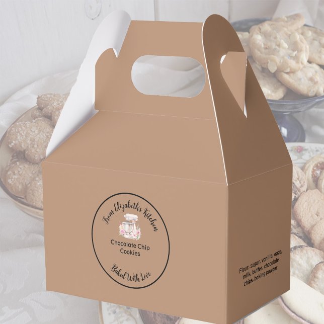 Homemade Baked Goods Ingredients Kraft Paper Brown Favour Box (Creator Uploaded)