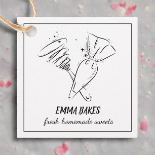 Homemade Baked Goods made with love Business Favour Tags