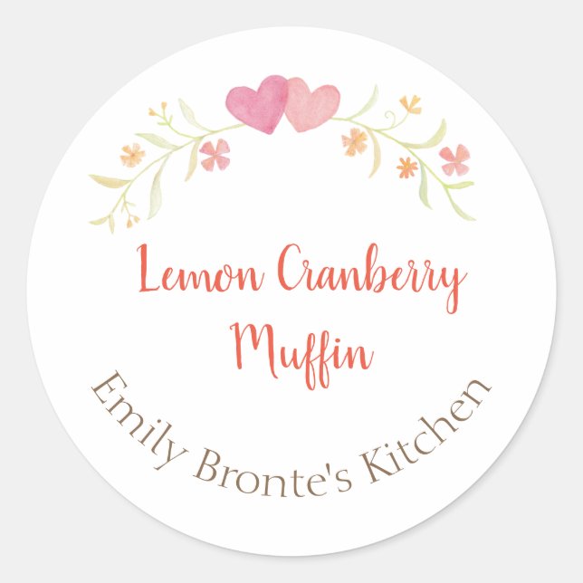 Homemade Baked Goods Preserve Handmade Candle Classic Round Sticker (Front)